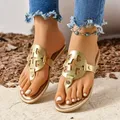 Sommer flache Sandalen Frauen Schuhe aus geschnitten Slipper Frau Freizeit schuhe Flip Flops Tanga