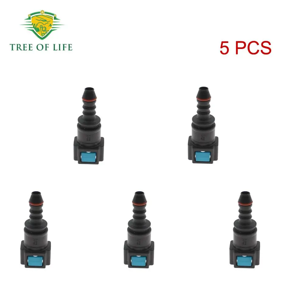 1/2/5PCS Auto Quick Release Kraftstoff Schlauch Anschluss Rohr Gummi Koppler ID6 7,89 Gas Kraftstoff Linie armaturen Werkzeuge Auto Zubehör Image