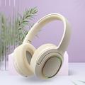 True Wireless Bluetooth Headphones Foldable Over-Ear Headset Built-in Mic HIFI Sound Stereo Active Noise Cancelling Soft Earmuffs Comfortable to Wear