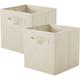 Tigrezy - Lot de 2 Boîtes Tiroirs en Tissu Cube de Rangement Pliable Coffre pour Linge Jouets