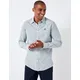 Crew Clothing Mens Pure Cotton Check Oxford Shirt - XS - Light Blue Mix, Light Blue Mix