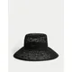 M&S Womens Straw Hat - M-L - Black, Black