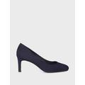 Hobbs Womens Suede Slip On Stiletto Heel Court Shoes - 3 - Navy, Navy