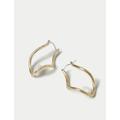 Womens Autograph Gold Tone Freshwater Pearl Drop Earrings, Gold