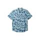 Quiksilver Mens Apero Pure Cotton Floral Shirt - XXL - Blue Mix, Blue Mix