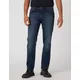 Wrangler Mens Straight Fit 5 Pocket Jeans - 3034 - Blue Denim, Blue Denim