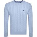 Ralph Lauren Driver Crew Neck Knit Jumper Blue