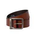 Metal Logo Leather Belt