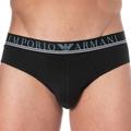 Emporio Armani Mixed Waistband Cotton Briefs - Black S