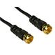 1.5m F Type Connector Lead Cable Coaxial with F Connectors - Black
