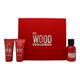 Dsquared2 Dsquared2red Wood Gift Set 50ml Edt + 50ml Body Lotion + 50ml Shower Gel