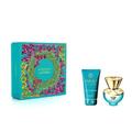 Versace Dylan Turquoise Pour Femme Eau De Toilette Perfume Gift Set Spray With Shower Gel 30ml