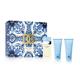 Dolce & Gabbana Light Blue Eau De Toilette Women's Perfume Gift Set Spray With Shower Gel + Body Cream 50ml
