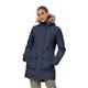 Jack Wolfskin Women’s waterproof winter coat Winterfrost Ins Parka Women M blue night blue