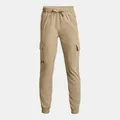 Boys' Under Armour Pennant Woven Cargo Pants City Khaki / Black YXL (63 - 67 in)