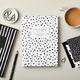 A5 Layflat Weekly Planner In Monochrome Dalmatian