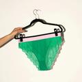 Synergy Lace Brief | High Waisted Womens Brazilian Knickers | Full Coverage | Pink | S | Lemonade Dolls