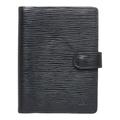 LOUIS VUITTON Epi Agenda PM Notebook Cover R20052 Noir Black Leather Ladies