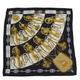 HERMES Silk Scarf Black