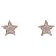 Modern 0.15 Carat 18 Karat Rose Gold Diamond Star Stud Earrings