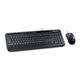 Microsoft Wired Desktop 600 keyboard Mouse included USB QWERTY UK English Black
