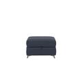 Missouri NC Leather Storage Footstool - NC Ocean Blue