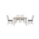 Furnitureland - Hamilton Rectangular Extending Dining Table and 4 Wooden Chairs