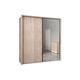 Wiemann - Dallas 210cm 2 Door Sliding Wardrobe with Mirror Door - Holm Oak