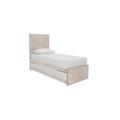 Sleep Story - Guest Bed with Coil Mattress and Pocket Sprung Mattress - Lace Ivory