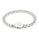 Gucci, Accessories, female, Gray, ONE Size, Sterling Silver Bracelet with Gucci Charm