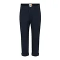 Timberland, Kids, unisex, Blue, 14 Y, Blue Casual Trousers with Logo Patches