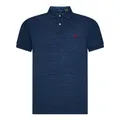Polo Ralph Lauren, Tops, male, Blue, L, Blue Polo T-shirts and Polos with Red Pony Embroidery