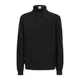 C.p. Company, Knitwear, male, Black, XL, Light Fleece Half Zip Sweatshirt