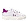 Philippe Model, Kids, female, White, 31 EU, White Flat Shoes with Silver Details