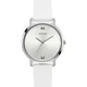 Guess, Accessories, female, Gray, ONE Size, Womens Round Dial Silicone Strap Watch