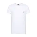 Versace, Tops, male, White, 3Xl, White T-shirts and Polos with Medusa Head Motif