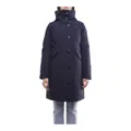 Blauer, Coats, female, Blue, XS, Simple Buttoned Coat