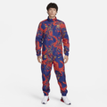 F.C. Barcelona Men's Nike Football Woven Tracksuit - Blue - Polyester