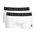 Philipp Plein, Underwear, male, White, M, Stylish Elasticized Boxer Pack (2 Pieces)