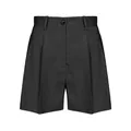 Pinko, Shorts, female, Black, XS, High-waisted Linen Blend Shorts