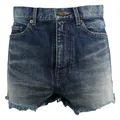Saint Laurent, Shorts, female, Blue, W28, Short Jeans