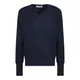 Ballantyne, Knitwear, male, Blue, M, Dark Blue Cashmere -Neck Jumper