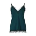 Rosemunde, Tops, female, Green, M, Billie Strap Top in Dark Green with Lace