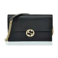 Gucci, Bags, female, Black, ONE Size, Logo-Buckle Cross Body Bag