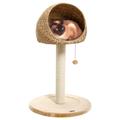 Karlie Banana Leaf Little Den Scratching Post - Natural Beige