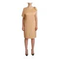 Moschino, Dresses, female, Beige, M, One Sleeve Shift Dress