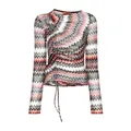 Missoni, Tops, female, Multicolor, XS, Multicolour Knitted T-shirts and Polos