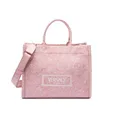 Versace, Bags, female, Pink, ONE Size, Large Embroidered Tote Bag