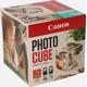 Canon Photo Cube with PG-560 + CL-561 Ink Cartridges + PP-201 5 x 5" Photo Paper Plus Glossy II (40 sheets) - Creative Pack, Blue