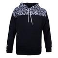 Converse stitching graphic print hooded drawstring sweatshirt men black